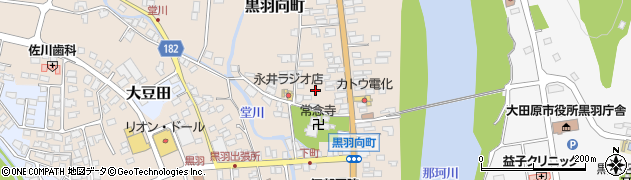 栃木県大田原市黒羽向町314-2周辺の地図