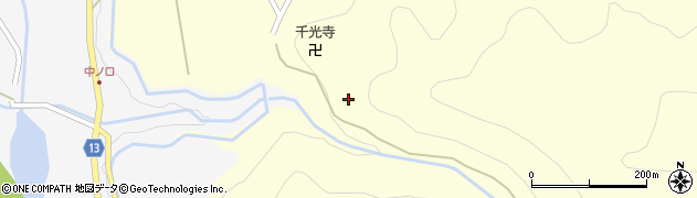 富山県黒部市宇奈月町中谷周辺の地図