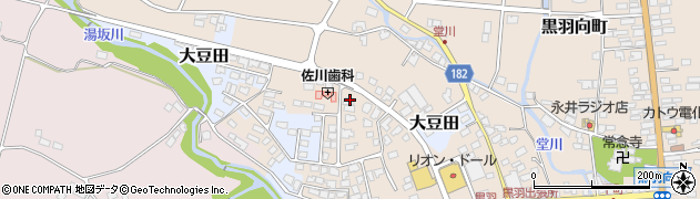 栃木県大田原市黒羽向町502-19周辺の地図