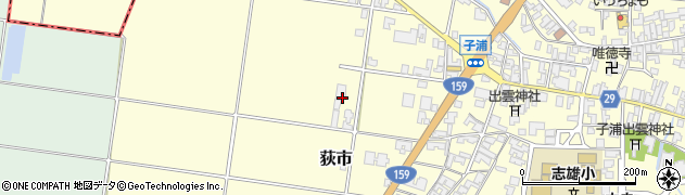石川県宝達志水町（羽咋郡）荻市（ハ）周辺の地図