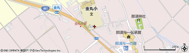 栃木県大田原市南金丸1621周辺の地図