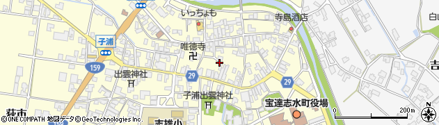石川県宝達志水町（羽咋郡）子浦（レ）周辺の地図