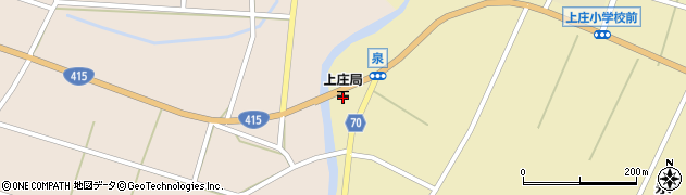 上庄郵便局周辺の地図