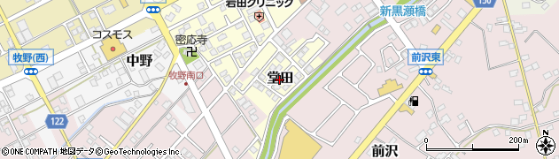 富山県黒部市堂田周辺の地図