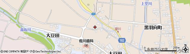 栃木県大田原市黒羽向町611周辺の地図
