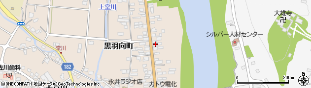 栃木県大田原市黒羽向町154周辺の地図