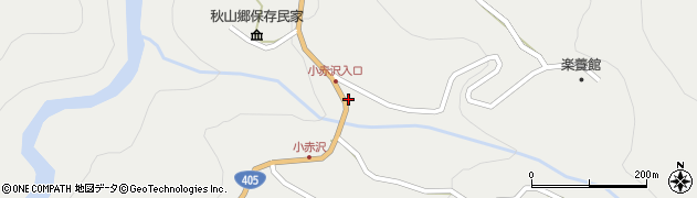 小赤沢簡易郵便局周辺の地図