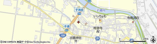 石川県宝達志水町（羽咋郡）子浦（タ）周辺の地図
