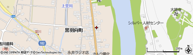 栃木県大田原市黒羽向町155周辺の地図