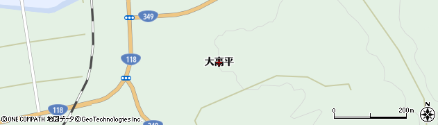 福島県矢祭町（東白川郡）小田川（大高平）周辺の地図