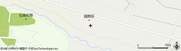 富山県黒部市大越野周辺の地図
