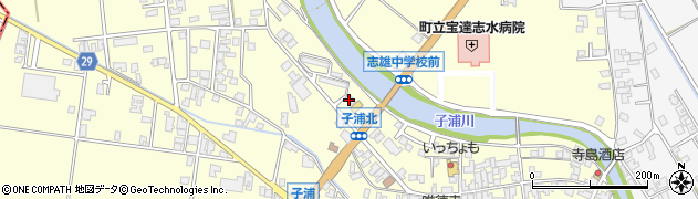 石川県羽咋郡宝達志水町子浦甲周辺の地図