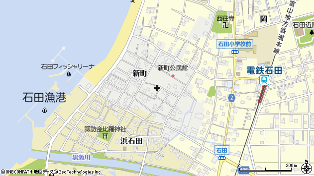〒938-0056 富山県黒部市新町の地図
