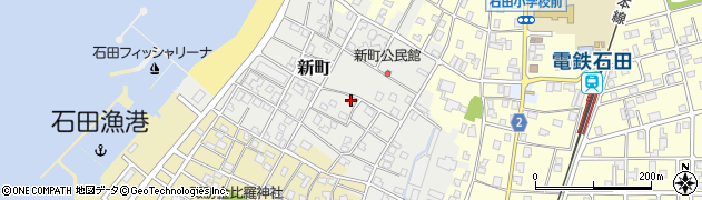 富山県黒部市新町周辺の地図