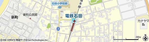 電鉄石田駅周辺の地図