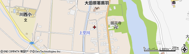 栃木県大田原市黒羽向町220周辺の地図