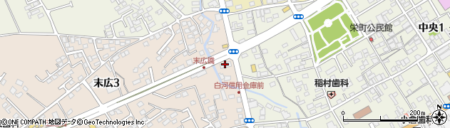 白河信用金庫大田原支店周辺の地図