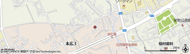 栃木県大田原市末広3丁目2846周辺の地図