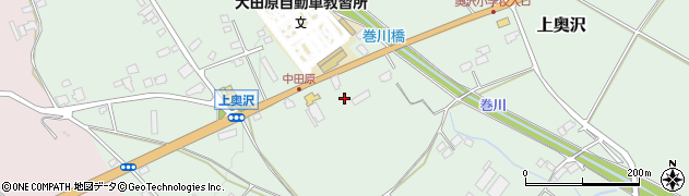 栃木県大田原市上奥沢88周辺の地図