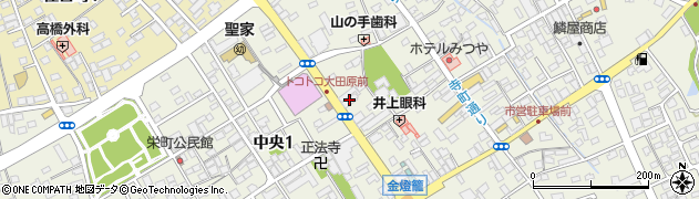 栃木銀行大田原支店周辺の地図