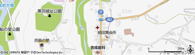 栃木県大田原市前田204周辺の地図