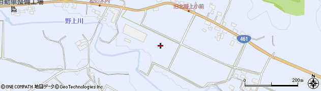 栃木県大田原市北野上周辺の地図