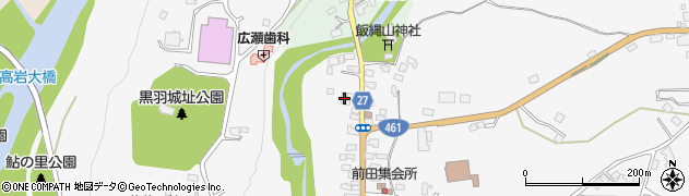 栃木県大田原市前田192周辺の地図