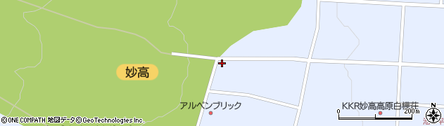 妙高温泉土地株式会社　池ノ平ろ過所周辺の地図