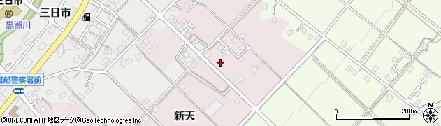 富山県黒部市新天周辺の地図