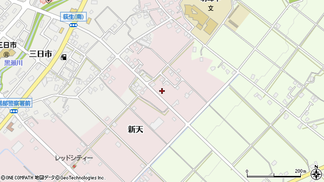 〒938-0038 富山県黒部市新天の地図