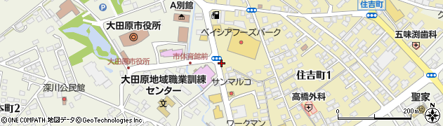 極真空手栃木県北支部　大田原道場周辺の地図
