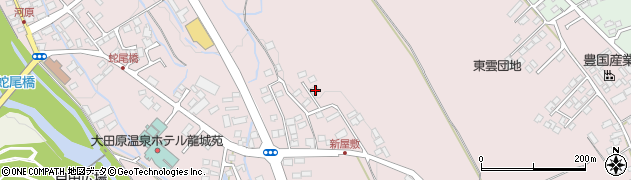 栃木県大田原市中田原671-16周辺の地図