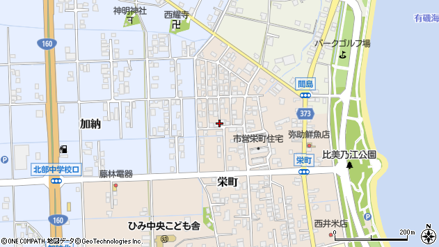 〒935-0005 富山県氷見市栄町の地図