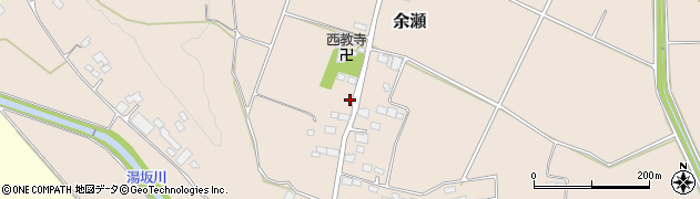 栃木県大田原市余瀬440周辺の地図