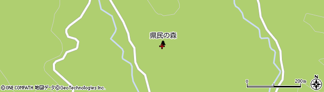 釈迦ヶ岳の栃木県県民の森周辺の地図