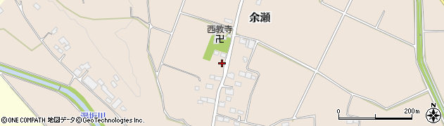 栃木県大田原市余瀬439周辺の地図