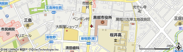 株式会社オカベ　黒部営業所周辺の地図