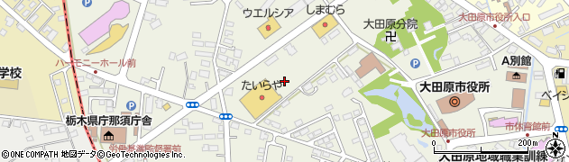 栃木県大田原市本町周辺の地図