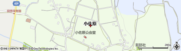 長野県飯山市小佐原周辺の地図