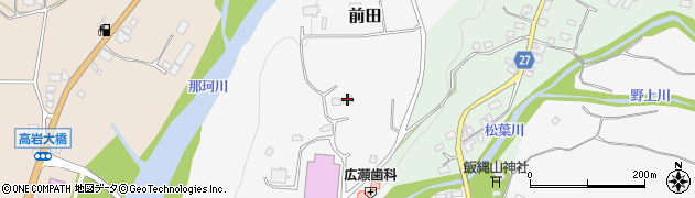 栃木県大田原市前田1054周辺の地図