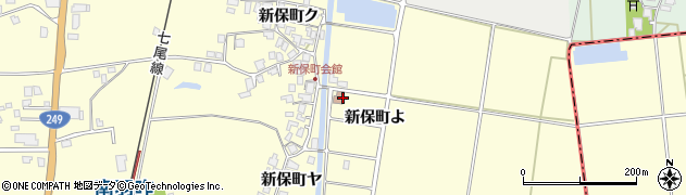 石川県羽咋市新保町（よ）周辺の地図