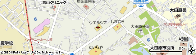 ウエルシア大田原本町店周辺の地図