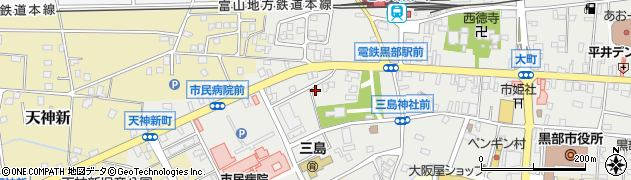 富山森林管理署宇奈月森林事務所周辺の地図