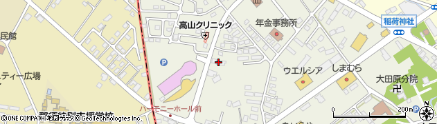 ライフサロン栃木大田原店周辺の地図