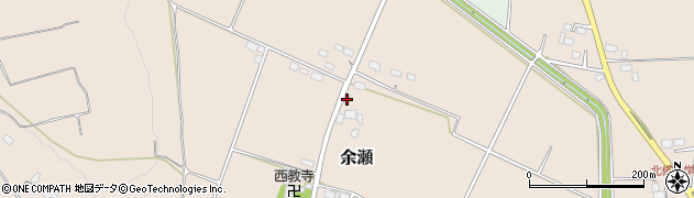栃木県大田原市余瀬506周辺の地図