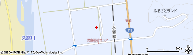 福島県矢祭町（東白川郡）東舘（柳町）周辺の地図