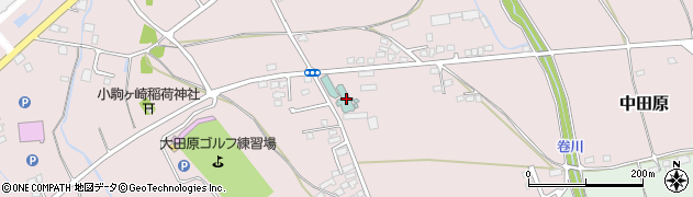 栃木県大田原市中田原1625-1周辺の地図