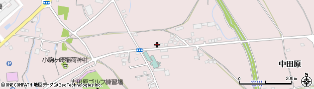 栃木県大田原市中田原1619周辺の地図