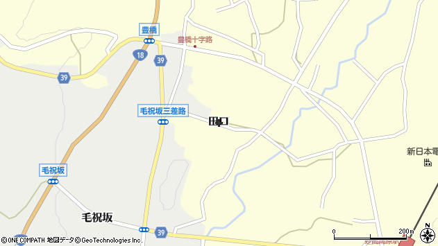 〒949-2106 新潟県妙高市田口の地図