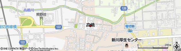 富山県黒部市高橋周辺の地図